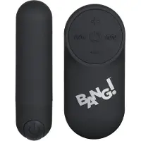 Bang! - Oplaadbare Bullet Vibrator met Afstandsbediening - 3 snelheden - Zwart