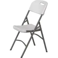 Hendi Inklapbare stoel – Belastbaar tot 180 kg – Wit – 540x440x x(H)840 mm