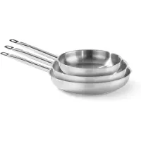 Super Merchant Profi koekenpan roestvrij staal l, Pan + steelpan, Zilver