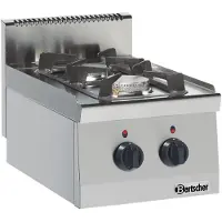 Bartscher 2-pits gasfornuis, serie 600