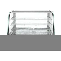 Hendi Opzet warmhoudvitrine drielaags, Verchroomd;RVS, Zilver, 56,8(b)x85,7(d)x68,6(h)cm, 233733