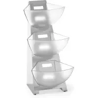 Hendi Display buffetstandaard voor suiker en koffiemelk, staal, 3 x 1L - 428245
