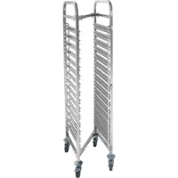 Hendi Regaalwagen compacte opslag - 15 x GN 1/1, RVS, 55(b)x38(d)x170(h)cm, 810606