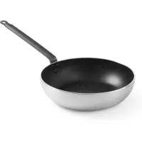 Hendi Wokpan Platte Bodem Inductie Geschikt | 28cm Ø