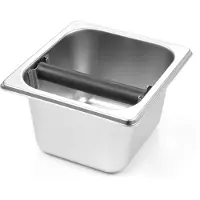 Hendi Afklopbak GN 1/4 – Roestvast staal – Verwijderbare klopstang – 265x162x100 mm