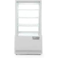 Hendi Koelvitrinekast 68L, RVS, 40,6(b)x45,2(d)x89,1(h)cm, 233634