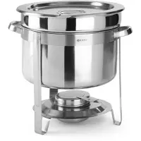 Super Merchant Soepschotel 370x345 mm chroomstaal 8 L, Warmhoudplaat
