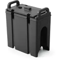 Super Merchant Geïsoleerde drankendispenser met tap, PET (Polyethyleentereftalaat), Zwart, 42(b)x23(d)x47(h)cm, 877869