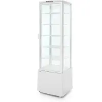 Hendi Koelvitrinekast 280L, RVS, 52,6(b)x55,6(d)x191,3(h)cm, 233696