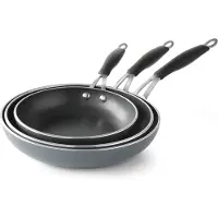Hendi Koekenpan 280 mm Teflon, Pan + steelpan, Zilver