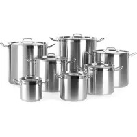 Hendi Kookpan hoog – 10L – inductiegeschikt – koelblijvende handgrepen – deksel met stoomopeningen