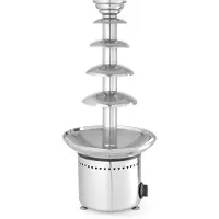 Hendi Chocoladefontein 5 niveaus roestvrij staal 230V 265W, Leuke keuken, Zilver