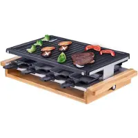 Syntrox Germany Raclette für 8 Personen | 1200W | Antihaftbeschichtet - Leitol / A-Ware