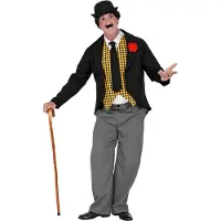 Finidi Mooi Charlie Chaplin kostuum voor heren