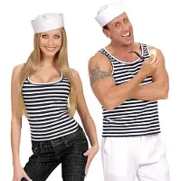 Widmann Blauw-witte zeemans-shirts voor mannen en vrouwen