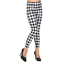 Widmann Geruite legging zwart wit