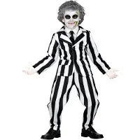 Finidi Gestreept kostuum kinderen zwart wit