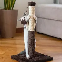Ferplast krabpaal met bal 29 x 53 cm sisal/bont bruin/beige