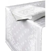 De Witte Lietaer tafellaken Lilium 160x50 cm katoen wit