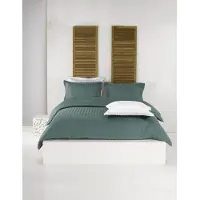De Witte Lietaer Dekbedovertrek Zygo Atlantic Satijn-200 x 200 / 220 cm | 2-Persoons