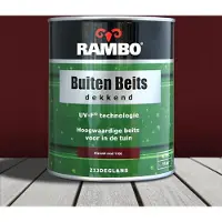 Rambo Buiten Beits Dekkend - 0,75 liter - Klassiekrood