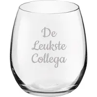 Royal Leerdam Gegraveerde Drinkglas 39cl De Leukste Collega