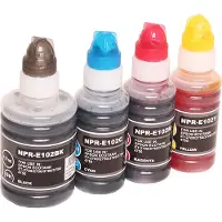 ABC huismerk Set 4x navulflesje inkt geschikt voor Epson 102 voor EcoTank ET2700 ET2750 ET2751 ET2756 ET3700 ET3750 ET4750