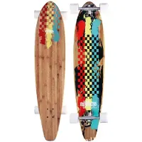 Nijdam Longboard Nijdam 42" Kicktail Bamboo Rasta