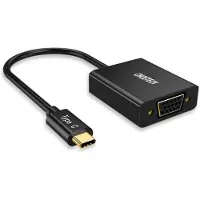 Choetech Wegwerp-adapter, USB Type C naar VGA, zwart (HUB-V01)