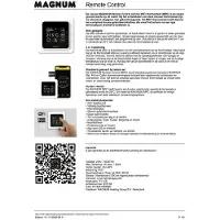 Magnum Wifi Thermostaat met touchscreen - Ral 9010 - 825100