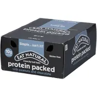 Eat Natural reep protein packed, pindanoten - chocolade, 45 g, pak van 12 stuks