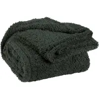 Unique living | teddy plaid 150x200cm dark green