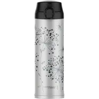 Thermos Decor Bloomy Hiver drinkbeker - 48 cl - Zilverkleurig