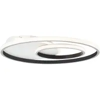 Brilliant Merapi - Plafondlamp - LED 32W - 3000K - Wit/Zwart