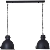 Brilliant Hanglamp Kiki Zwart 2xe27