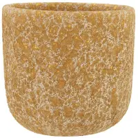 Cosy@home Bloempot Sahara Zand 14x14xh13cm Rond Aardewerk