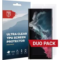 Rosso Screen Protector Ultra Clear Duo Pack Geschikt voor Samsung Galaxy S22 Ultra | Folie | 2 Stuks