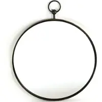 Decostar Ronde Hangspiegel met Zwart Frame Groot