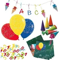 Tib feestpakket ABC junior 30 x 10 cm papier 56-delig