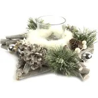 Decostar Theelichthouder ster Adelia L wit