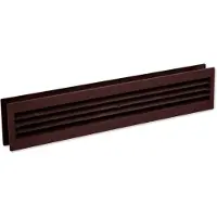 Nedco Deurrooster 46X9Cm 2-delig Bruin