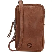 Hide & Stitches Telefoontasje/Heuptasje/Schoudertasje Paint Rock Cognac