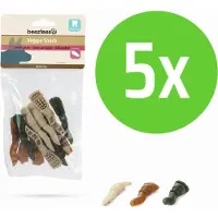 Beeztees Veggie Tandpasta Mix - hondensnack - 7,5 cm - 12 Stuks - 5 zakken