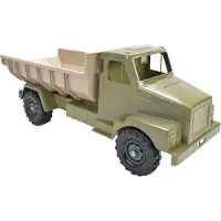 Dantoy Green Boon Vrachtwagen - 70 cm - Diverse aardse kleuren - - OneSize - Werkvoertuigen
