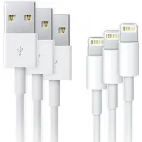 Coquedetelephone.fr 3x Lightning naar USB-kabel - 1 meter - Wit
