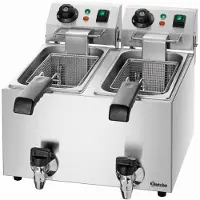 Bartscher Friteuse SNACK II Plus, 44(b)x56(d)x39,5(h)cm, 2x230V/2x2000W