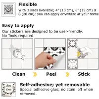 Walplus Engelse Quote - Muursticker/Trapsticker - 15x15 cm - 24 stuks