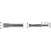 Rotec 6-kant Plattebeitel 25x280mm 6-kant ø17,0 / ø13x45 - 2155010