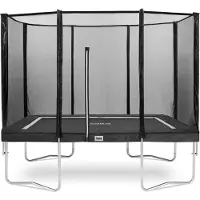 Salta Combo - 305 x 214 cm - Rechthoekige trampoline met veiligheidsnet - Stevig frame - Zwart