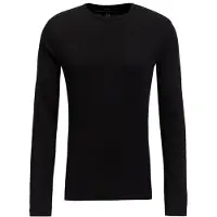 We fashion - Heren Slim fit T-shirt - Slim Fit - Zwart - Biologisch katoen - Maat: XXXL